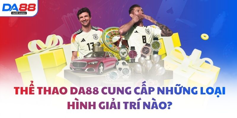 Thể thao DA88 cung cấp những loại hình giải trí nào?